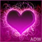 adw theme hearts android application logo